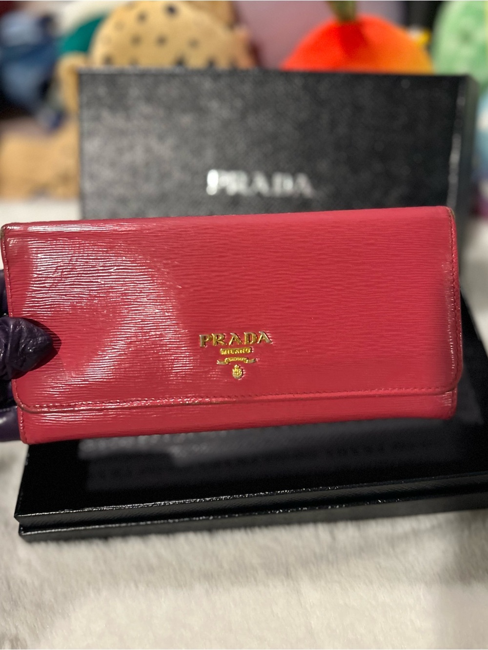 Prada Pink Leather Wallet Authentic Pre-loved Good Condition